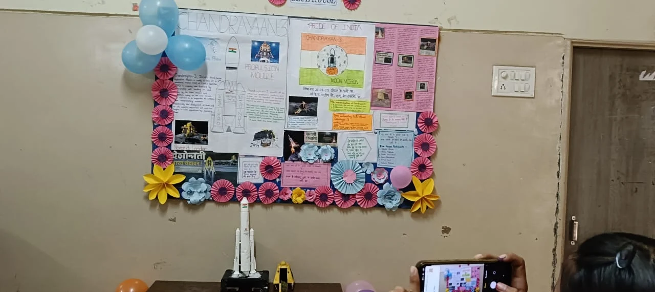 Academic project display at Happy Faces Malegaon