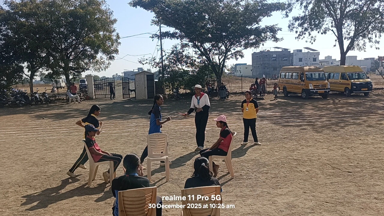Outdoor student activity at Happy Faces Malegaon