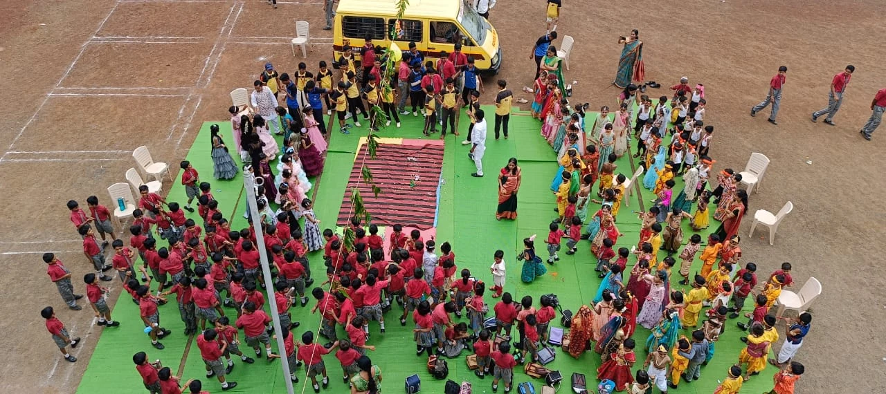 School morning assembly at Happy Faces Malegaon